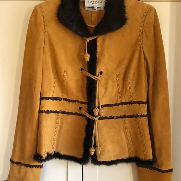Yves Saint Laurent Leather Biker Jacket - Picture 1 of 6